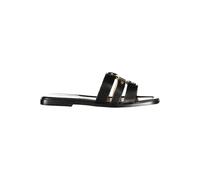 Twinset Black Leather Women's Sandal - EU36/US6