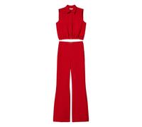 Twinset - Blusa e pantaloni in crêpe cady con Oval T - - Jumpsuits & Playsuits - Donna - Rosso - M