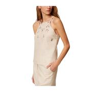 Twinset - Blusa Ricamata - - Tops - Donna - Beige - M