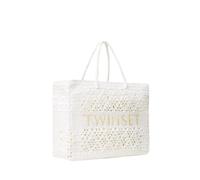 Twinset - Boho Borsa Tote Alluncinetto - - Bags - Donna - Bianco - ONE SIZE