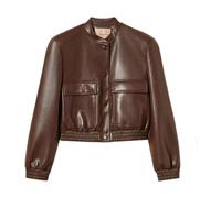 Twinset - Bomber effetto pelle - - Jackets - Donna - Marrone - M