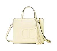 Twinset - Borsa a spalla con Oval T e nappina - - Bags - Donna - Giallo - ONE SIZE