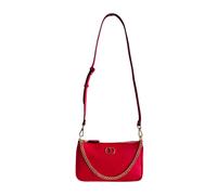 Twinset - Borsa a spalla in pelle con dettaglio catena - - Bags - Donna - Rosso - ONE SIZE