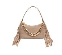 Twinset - Borsa a spalla in pelle con frange - - Bags - Donna - Beige - ONE SIZE