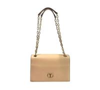 Twinset - Borsa a spalla in pelle con tracolla a catena - - Bags - Donna - Beige - ONE SIZE