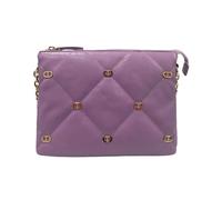 Twinset - Borsa a spalla in pelle trapuntata con tracolla a catena - - Bags - Donna - Viola - ONE SIZE