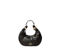 Twinset - Borsa Hobo 'Eclipse' con Anelli e Tracolla - - Bags - Donna - Nero - ONE SIZE