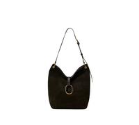 Twinset - Borsa Hobo in Camoscio - - Bags - Donna - Nero - ONE SIZE