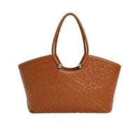 Twinset - Borsa Shopper Intrecciata - - Bags - Donna - Marrone - ONE SIZE