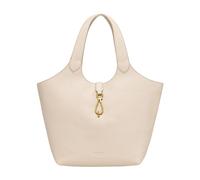 Twinset - Borsa Tote Grande in Pelle - - Bags - Donna - Beige - ONE SIZE