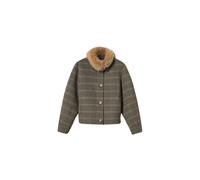 Twinset - Caban in check double wool blend - - Jackets - Donna - Grigio - S