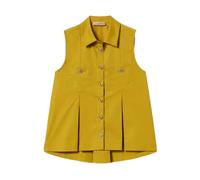 Twinset - Camicia Senza Maniche in Popeline - - Blouses & Shirts - Donna - Verde - M