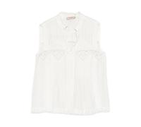 Twinset - Canotta Ricamata - - Tops - Donna - Bianco - L