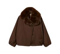 Twinset - Cappotto in Ecopelliccia - - Jackets - Donna - Marrone - XS