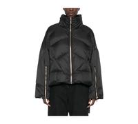 Twinset - Cappotto Trapuntato con Collo Strutturato - - Jackets - Donna - Nero - S