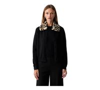 Twinset - Cardigan in Viscosa con Bottoni - - Knitwear - Donna - Nero - XL