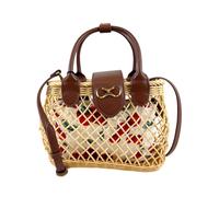 Twinset - Borsa a spalla in vimini con pochette - - Bags - Donna - Beige - ONE SIZE