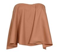 Twinset - Decolette Flared Top - - Blouses & Shirts - Donna - Marrone - S