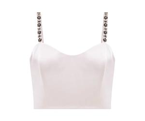 Twinset - Duchesse Cropped Top - - Tops - Donna - Rosa - M