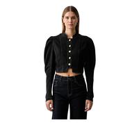 Twinset - Giacca Corta in Denim - - Jackets - Donna - Nero - S