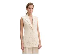 Twinset - Gilet Ricamato Senza Maniche - - Jackets - Donna - Beige - L