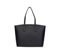 Twinset - Glossy Leather Tote Bag - - Bags - Donna - Nero - ONE SIZE