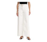 Twinset - Jeans a Gamba Larga con Cintura - - Trousers - Donna - Beige - W25