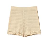 Twinset - Knitted Shorts - - Shorts - Donna - Beige - M