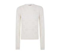 Twinset, ,Knitwear ,Donna ,Bianco ,L Maglione Bianco Maglia Girocollo