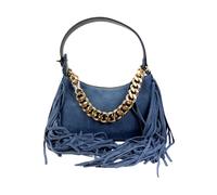 Twinset - Liliane Small Suede Bag - - Bags - Donna - Blu - ONE SIZE