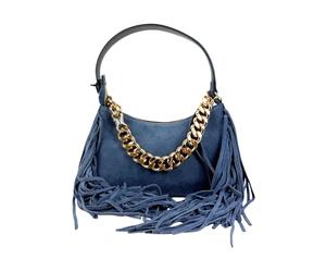 Twinset - Liliane Small Suede Bag - - Bags - Donna - Blu - ONE SIZE