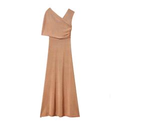 Twinset - Long One-Shoulder Dress - - Dresses - Donna - Rosa - M