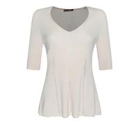 Twinset - Maglia Bianca con Dettagli a Coste - -Knitwear -Donna -Bianco -S