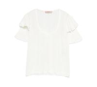 Twinset, ,Knitwear ,Donna ,Bianco ,M Maglieria Girocollo