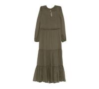 Twinset - Maxi Abito con Volant e Gonna a Balze - - Dresses - Donna - Verde - S