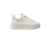 Twinset Milano Sneakers Platform in Pelle con Logo Art. 252TCP024 (Bianco/Oro, Sistema Taglie Calzature EU, Adulto, Donna, Numero, Media, 37)