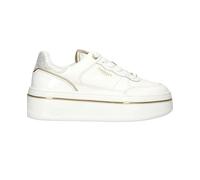 Twinset Milano Sneakers Platform in Pelle Laminata Art. 251TCP014 (Bianco/Oro, Sistema Taglie Calzature EU, Adulto, Donna, Numero, Media, 38)