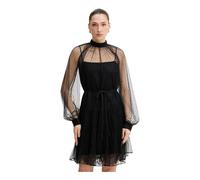 Twinset - Mini abito a pois a balze - - Dresses - Donna - Nero - M