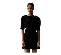 Twinset - Mini abito in mussola con ruches - - Dresses - Donna - Nero - M