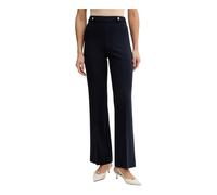 Twinset - Pantaloni a gamba larga con bottoni in perla - - Trousers - Donna - Blu - S