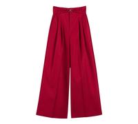 Twinset - Pantaloni ampi a vita alta - - Trousers - Donna - Rosso - S