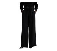 Twinset - Pantaloni Crepe Gamba Larga - - Trousers - Donna - Nero - M
