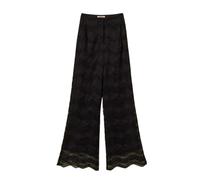 Twinset, ,Trousers ,Donna ,Nero ,S Pantaloni in pizzo
