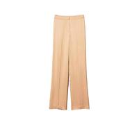 Twinset - Pantaloni In Raso Cammello Linea Dritta - - Trousers - Donna - Marrone - S