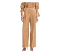 Twinset - Pantaloni Larghi in Misto Lino - - Trousers - Donna - Marrone - S