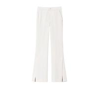 Twinset - Pantaloni Straight Leg con Spacchi - - Trousers - Donna - Bianco - S