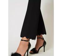Twinset - Pantaloni Svasati - - Trousers - Donna - Nero - S