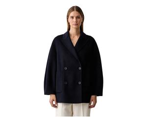Twinset - Peacoat Doppio Petto - - Coats - Donna - Blu - M