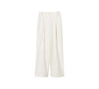 Twinset - Pinstripe Wide Leg Pantaloni - - Trousers - Donna - Bianco - M