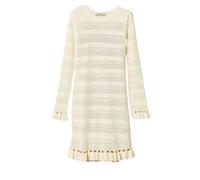 Twinset - Ruffled Hem Knitted Dress - - Dresses - Donna - Bianco - M